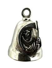 Load image into Gallery viewer, Sterling Silver Motorcycle Grim Reaper Ride Bell Gremlin Bell