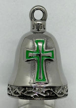Load image into Gallery viewer, Four Colors Stainless Steel Religious Cross Motorcycle Ride Bell RB60