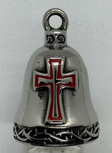 Load image into Gallery viewer, Four Colors Stainless Steel Religious Cross Motorcycle Ride Bell RB60