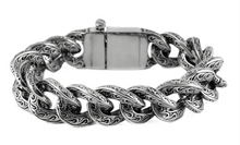 Load image into Gallery viewer, 18mm Heavy Metal Jewelry Men's Tattoo Cuban Link Bracelet Stainless Steel SB143