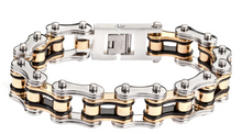 Load image into Gallery viewer, Heavy Metal Jewelry Men's Motorcycle Bike Chain Bracelet Stainless Steel Multi-Color SB147