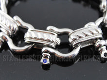 Load image into Gallery viewer, Stainless Steel Men or Women's Boat Jewelry Shackle Bracelet SB226