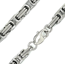 Load image into Gallery viewer, 4mm Byzantine Stainless Steel Bracelet SB215