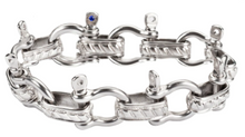 Load image into Gallery viewer, Stainless Steel Men or Women's Boat Jewelry Shackle Bracelet SB226