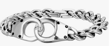 Load image into Gallery viewer, Biker Jewelry Men's Handcuff Bracelet Stainless Steel SB24