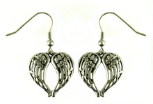 Load image into Gallery viewer, Biker Jewelry Angel Winged Earrings Stainless Steel  SE39