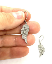 Load image into Gallery viewer, Lever Back Stainless Steel Angel Wing Ladies Earring SE76