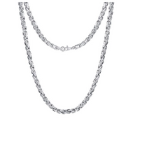 Load image into Gallery viewer, Stainless Steel 4mm Byzantine Chain / Necklace CH39