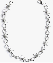 Load image into Gallery viewer, Small Barbed Wire Necklace Unisex Stainless Steel 7 lengths SP21
