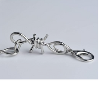 Load image into Gallery viewer, Small Barbed Wire Necklace Unisex Stainless Steel 7 lengths SP21