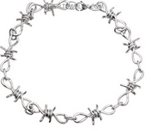 Load image into Gallery viewer, Small Barbed Wire Necklace Unisex Stainless Steel 7 lengths SP21