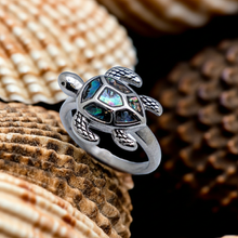 Load image into Gallery viewer, Heavy Metal Jewelry Ladies Turtle Ring Stainless Steel SR190