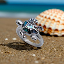 Load image into Gallery viewer, Heavy Metal Jewelry Ladies Turtle Ring Stainless Steel SR190