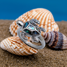 Load image into Gallery viewer, Heavy Metal Jewelry Ladies Turtle Ring Stainless Steel SR190
