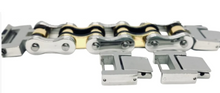 Load image into Gallery viewer, Motorcycle Bike Chain Watch Band Tri Color Silver, Gold & Black Bracelet W8