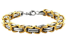 Load image into Gallery viewer, 8.5mm Byzantine Stainless Steel Men's Bracelet by Biker Jewelry SB33