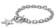 Load image into Gallery viewer, Biker Jewelry Ladies Stainless Steel Star Bracelet SB14
