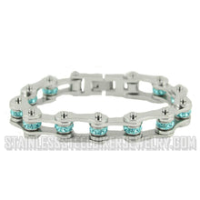 Load image into Gallery viewer, Heavy Metal Jewelry Ladies Bike Chain Stainless Steel Bracelet March Edition SB2221