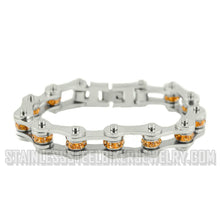 Load image into Gallery viewer, Heavy Metal Jewelry Ladies Bike Chain Stainless Steel Bracelet November Edition SB2226