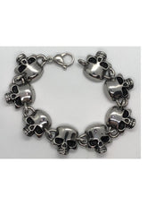 Load image into Gallery viewer, Punisher Skull Stainless Steel Biker Bracelet Unisex