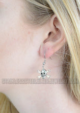 Load image into Gallery viewer, Biker Jewelry Skull & Wrenches French Wire Earrings Stainless Steel SE7