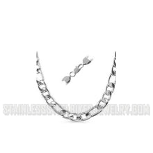 Load image into Gallery viewer, Heavy Metal Jewelry Figaro Men's or Ladies Necklace Stainless Steel SN10