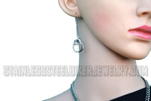 Load image into Gallery viewer, Handcuff Jewelry Ladies Handcuff Pendant Necklace Earrings Stainless Steel SP110