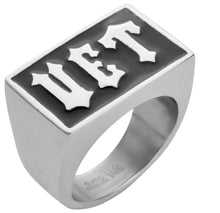 Load image into Gallery viewer, "VET" Signet Ring Veterans Military Stainless Steel Unisex Ring SR102