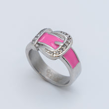 Load image into Gallery viewer, Heavy Metal Jewelry Ladies Belt Buckle Ring Stainless Steel (Variety of Colors) SR201