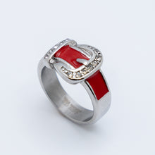Load image into Gallery viewer, Heavy Metal Jewelry Ladies Belt Buckle Ring Stainless Steel (Variety of Colors) SR201