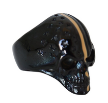 Load image into Gallery viewer, Black Skull / Desert Storm Striped Edition Stainless Steel Unisex Military Ring SR31