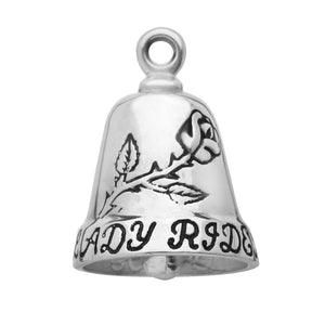 Lady Rider Rose Sterling Silver Motorcycle Ride Bell Gremlin Bell