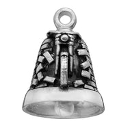 Sterling Silver Motorcycle Ride Bell Gremlin Bell Busting Through a Brick Wall