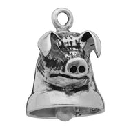 Pig / Hog Sterling Silver Motorcycle Ride Bell Gremlin Bell