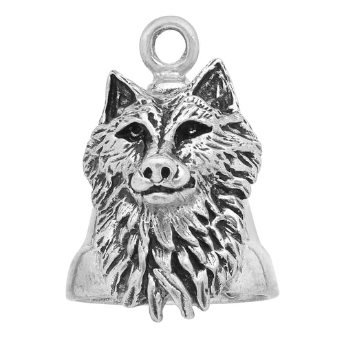Big Wolf Sterling Silver Motorcycle Ride Bell, Gremlin Bell