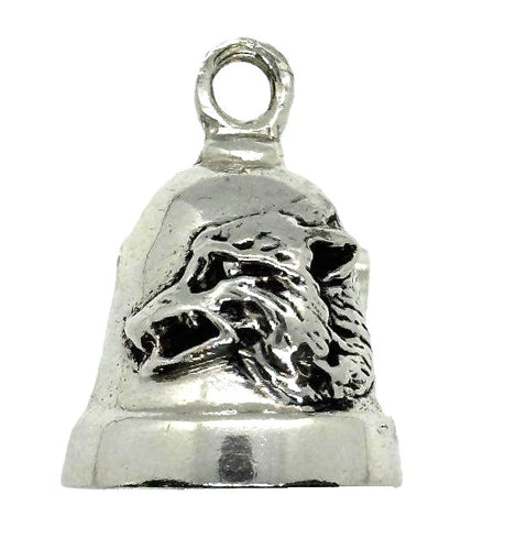 Sterling Silver Motorcycle Mean Wolf Ride Bell Gremlin Bell