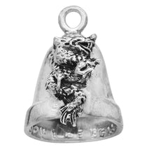 Load image into Gallery viewer, DRAGON Sterling Silver Skull Bell, Motorcycle Ride Bell, Gremlin Bell