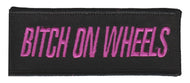 Bitch On Wheels Ladies Motorcycle Biker Patch  image 1