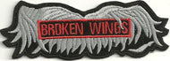Broken Wings Motorcycle Biker Patch Available in 2 Sizes   image 1