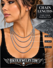 Load image into Gallery viewer, 2mm Rope Chain Unisex Necklace Stainless Steel CH2
