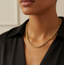 Load image into Gallery viewer, 5mm Gold Rope Chain 18K Gold Plated Unisex Necklace Stainless Steel<BR>CH11