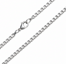 Load image into Gallery viewer, 4mm Box Link Chain Unisex Necklace Stainless Steel <BR>CH12