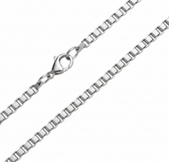 4mm Box Link Chain Unisex Necklace Stainless Steel CH12