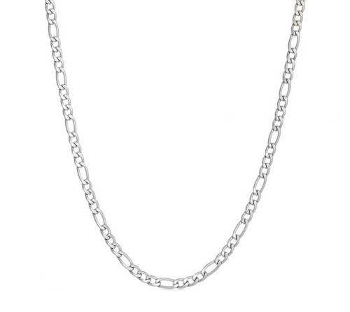 4mm Figaro Men's or Ladies Chain / Necklace Stainless Steel CH13