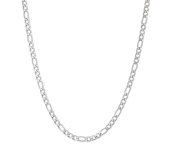 4mm Figaro Men's or Ladies Chain / Necklace Stainless Steel CH13