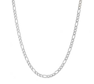 4mm Figaro Link Chain Unisex Necklace Stainless Steel CH13