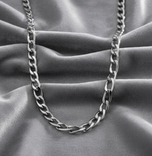 Load image into Gallery viewer, 6mm Figaro Link Chain Unisex Stainless Steel with END-TABS CH14