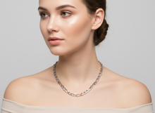 Load image into Gallery viewer, 6mm Figaro Link Chain Unisex Stainless Steel with END-TABS CH14