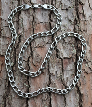 Load image into Gallery viewer, 8mm Figaro Link Chain Men's or Ladies Necklace Stainless Steel CH15