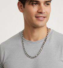 Load image into Gallery viewer, 8mm Figaro Link Chain Men's or Ladies Necklace Stainless Steel CH15
